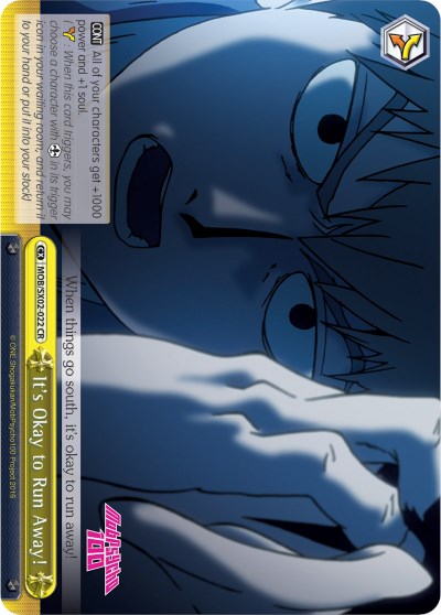 It's Okay to Run Away! (MOB/SX02-022 CR) - Mob Psycho 100