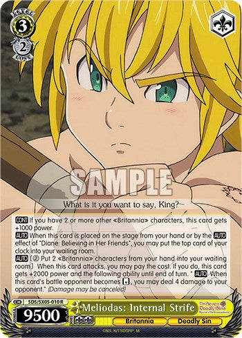 Meliodas: Internal Strife (SDS/SX05-010 R) - The Seven Deadly Sins: Revival of The Commandments
