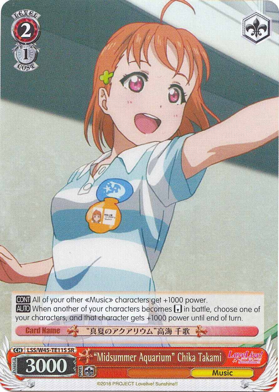 Midsummer Aquarium" Chika Takami (SR) (LSS/W45-TE11S SR) - Love Live! Sunshine!!