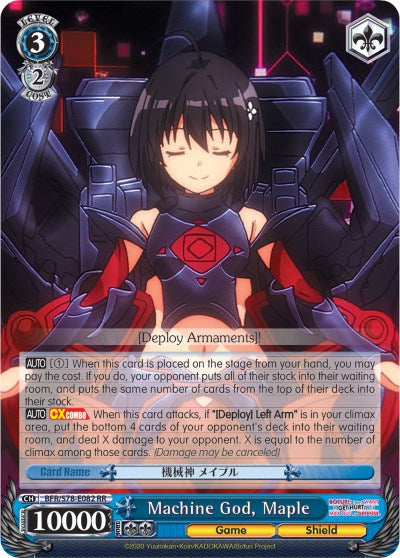 Machine God, Maple (BFR/S78-E082 RR) - BOFURI: I Don't Want to Get Hurt, so I'll Max Out My Defense