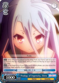 Prodigy of Ingenuity, Shiro (SR) (NGL/S58-E082S SR) - No Game No Life
