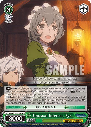 Unusual Interest, Syr (SR) (DDM/S88-E032S SR) - Is it Wrong to Try to Pick Up Girls in a Dungeon?