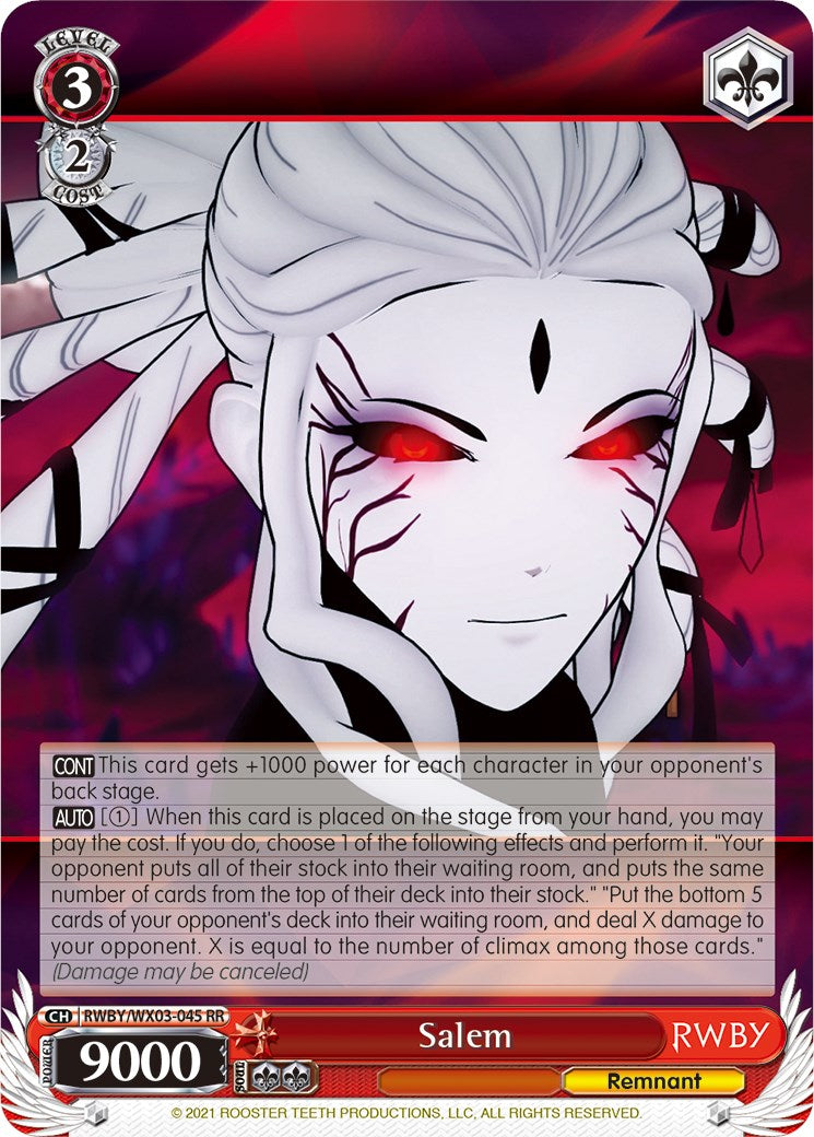 Salem (RWBY/WX03-045 RR) - RWBY
