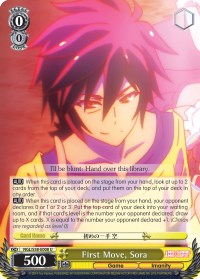 First Move, Sora (NGL/S58-E008 U) - No Game No Life