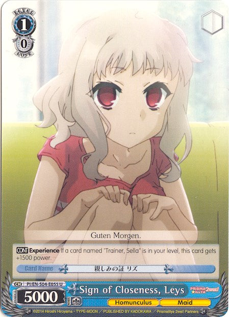 Sign of Closeness, Leys (PI/EN-S04-E055 U) - Fate/kaleid liner PRISMA ILLYA DX