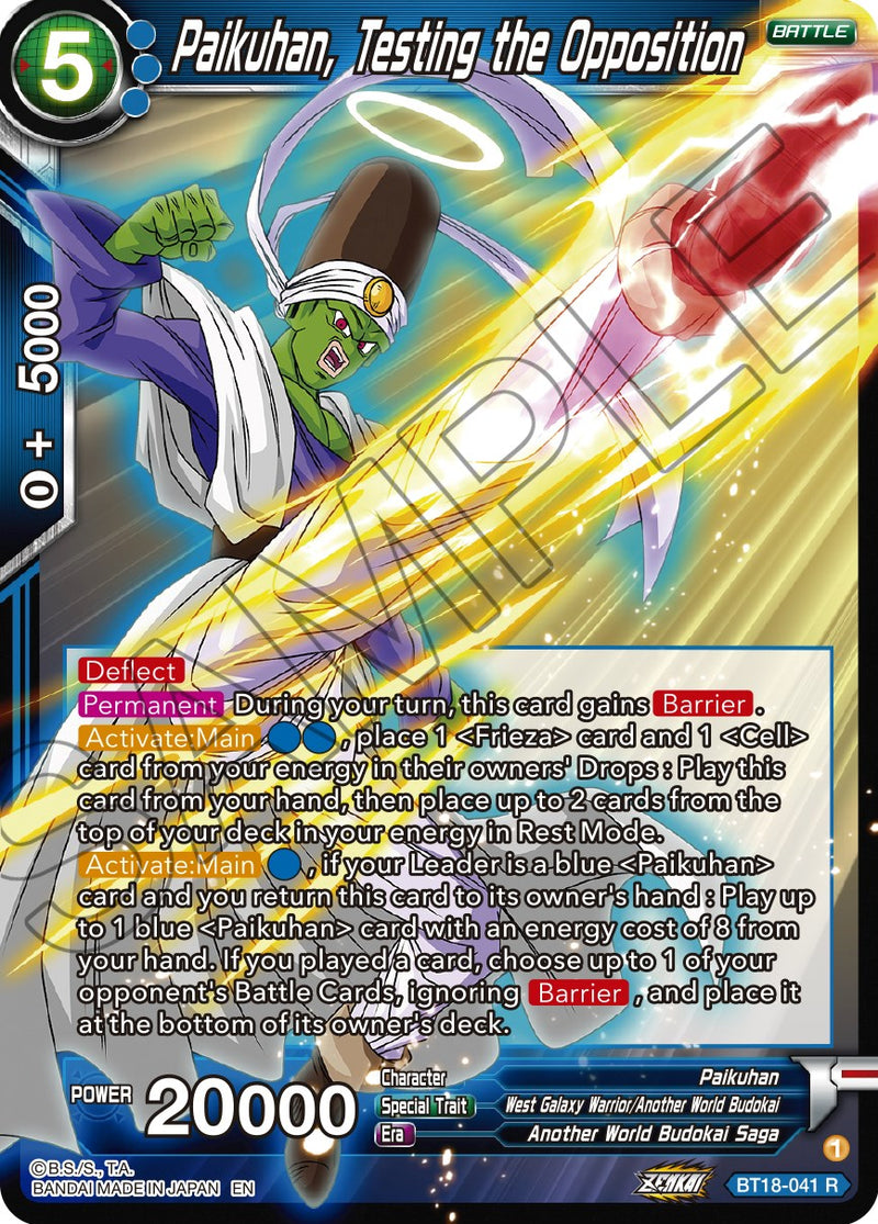 Paikuhan, Testing the Opposition (BT18-041) [Dawn of the Z-Legends]