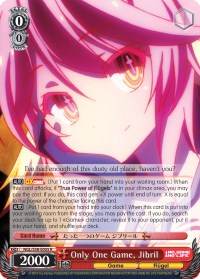 Only One Game, Jibril (NGL/S58-E055 R) - No Game No Life