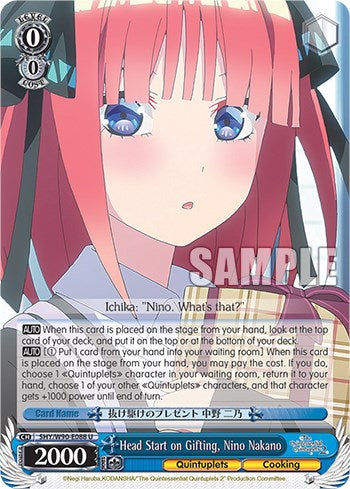Head Start on Gifting, Nino Nakano (5HY/W90-E088 U) - The Quintessential Quintuplets 2