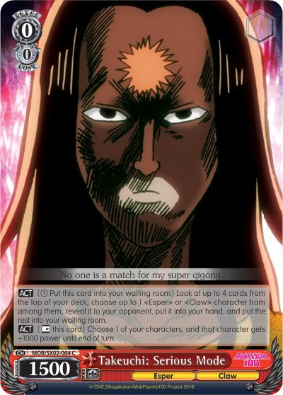 Takeuchi: Serious Mode (MOB/SX02-064 C) - Mob Psycho 100
