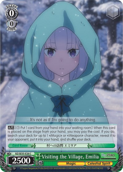 Visiting the Village, Emilia (RZ/SE35-E26 C) - Re:ZERO: The Frozen Bond