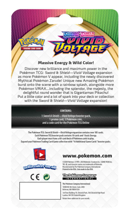 Sword & Shield: Vivid Voltage - Single Pack Blister (Grookey)