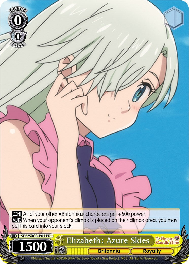 Elizabeth: Azure Skies (SDS/SX03-P01 PR) - The Seven Deadly Sins: Revival of The Commandments