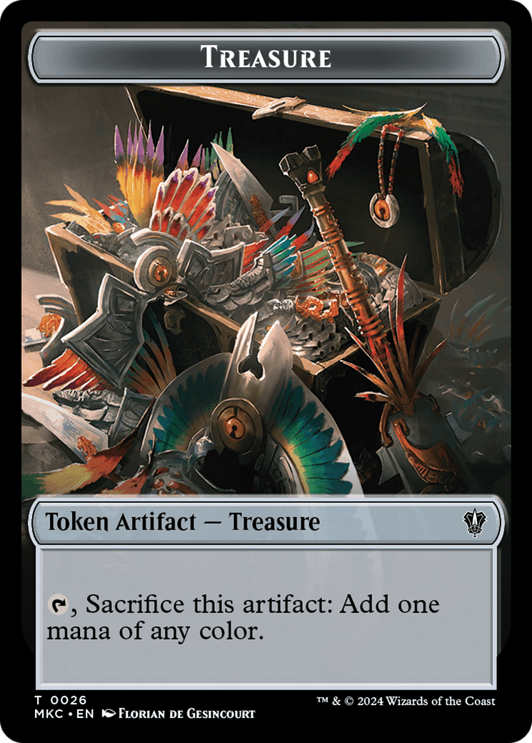 Thopter // Treasure Double-Sided Token [Murders at Karlov Manor Commander Tokens] - Josh's Cards