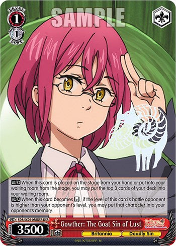 Gowther: The Goat Sin of Lust (DSR) (SDS/SX05-068DSR DSR) - The Seven Deadly Sins: Revival of The Commandments