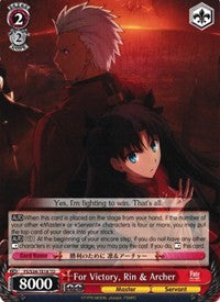 For Victory, Rin & Archer (FS/S34-TE18 TD) - Fate/stay night [Unlimited Blade Works]