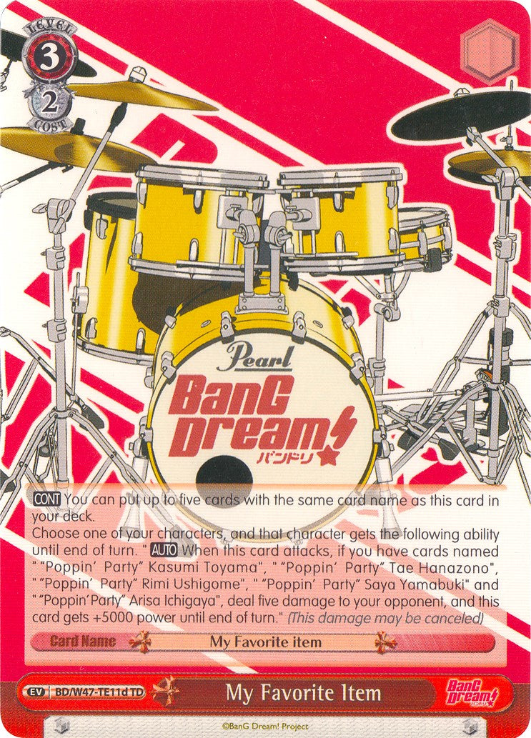 My Favorite Item (D) (BD/W47-TE11d TD) - BanG Dream!