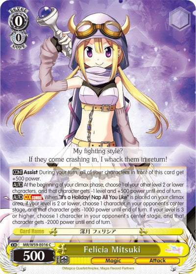 Felicia Mitsuki (MR/W59-E016 C) - Magia Record: Puella Magi Madoka Magica [Side Story] (Mobile)