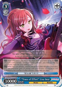 "Trace of Effort" Lisa Imai (BD/W54-TE15R RRR) [BanG Dream! Girls Band Party!]