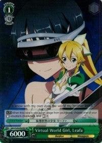 Virtual World Girl, Leafa (SR) (SAO/S26-E025S SR) - Sword Art Online Vol.2