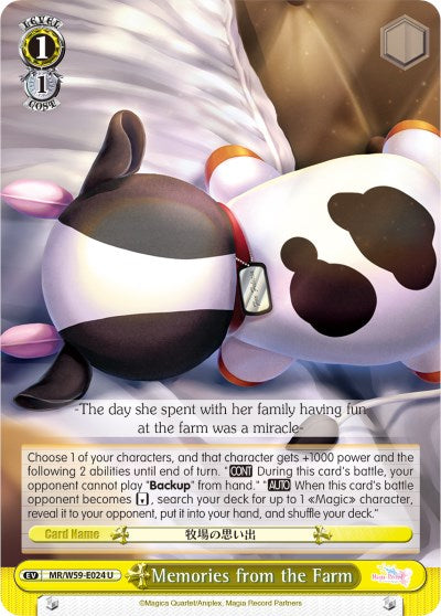 Memories from the Farm (MR/W59-E024 C) - Magia Record: Puella Magi Madoka Magica [Side Story] (Mobile)