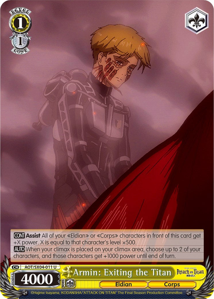 Armin: Exiting the Titan (AOT/SX04-011 U) - Attack On Titan: Final Season