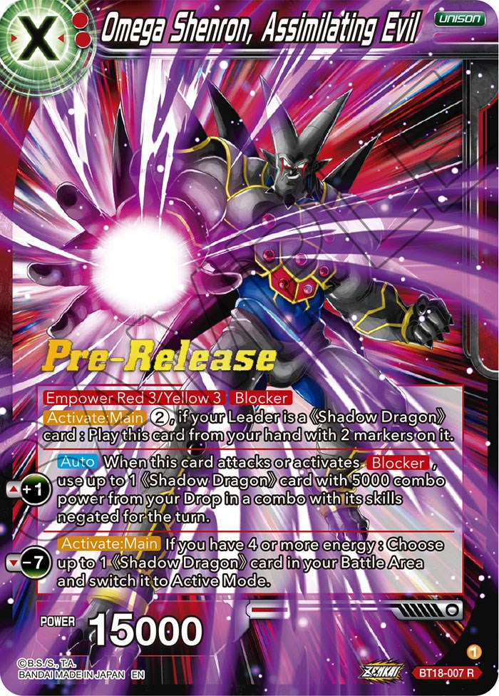 Omega Shenron, Assembling Evil (BT18-007) [Dawn of the Z-Legends Prerelease Promos]