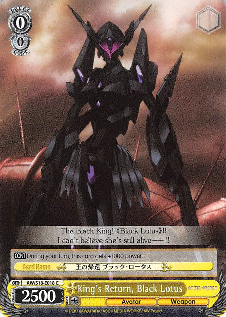 King's Return, Black Lotus (AW/S18-E018 C) - Accel World