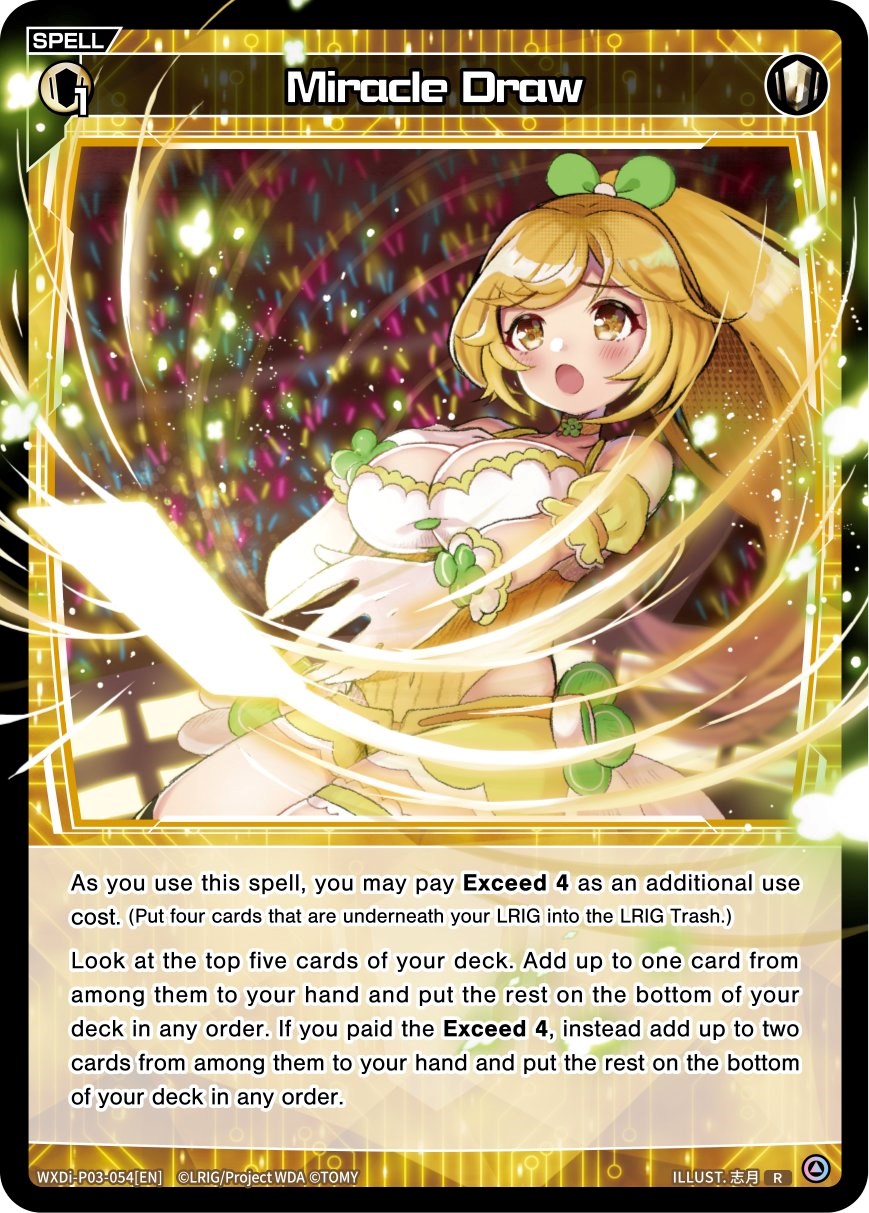 Miracle Draw (WXDi-P03-054) [Standup Diva]