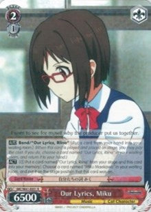 Our Lyrics, Miku (IMC/W41-E051 R) - The iDOLM@STER Cinderella Girls