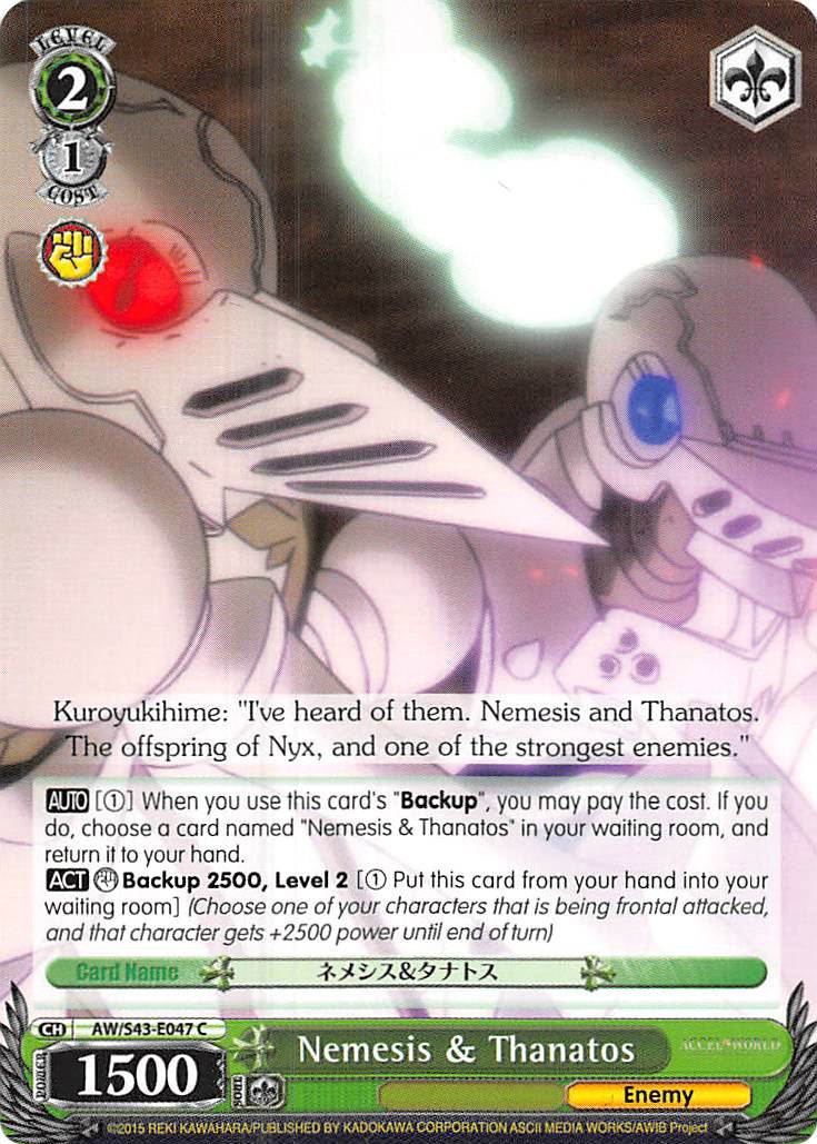 Nemesis & Thanatos (AW/S43-E047	C) - Accel World -Infinite Burst-