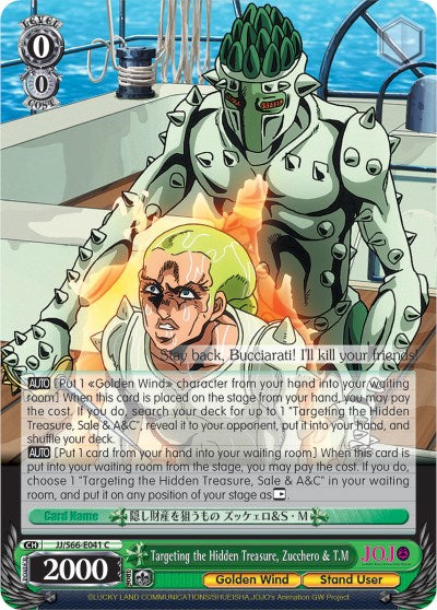 Targeting the Hidden Treasure, Zucchero & T.M (JJ/S66-E041 C) - JoJo's Bizarre Adventure: Golden Wind