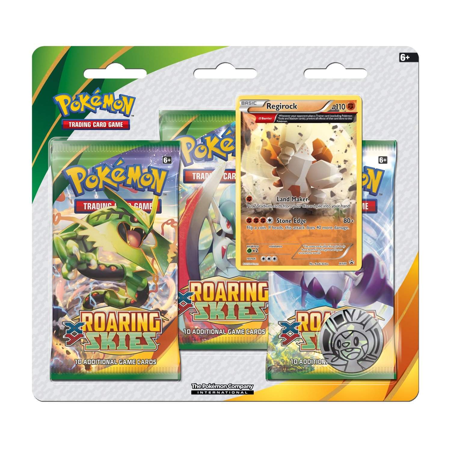 XY: Roaring Skies - 3-Pack Blister (Regirock)