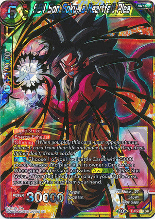 SS4 Son Goku, a Heartfelt Plea (BT8-110) [Revision Pack 2020]