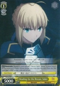 Heading for the Rescue, Saber (FS/S34-E014 U) - Fate/stay night [Unlimited Blade Works]