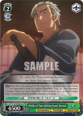 Wielder of Time-Splitting Sword, Bercouli (SR) (SAO/S100-E048S SR) - Sword Art Online Animation 10th Anniversary