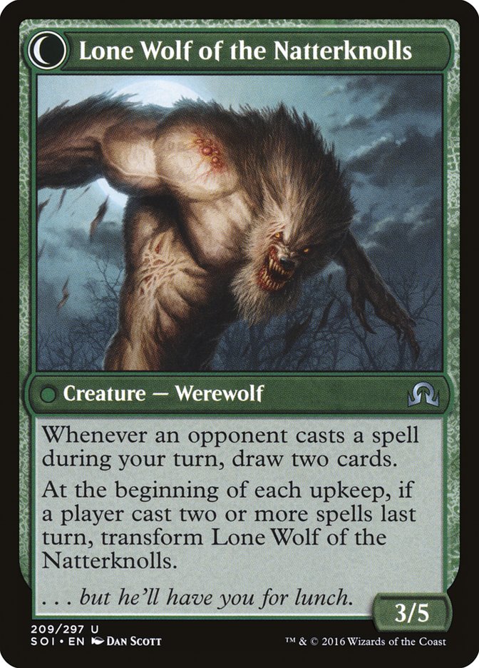 Hermit of the Natterknolls // Lone Wolf of the Natterknolls (SOI-209) - Shadows over Innistrad: (Double Faced Transform)
