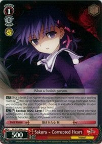Sakura - Corrupted Heart (FZ/S17-E067 U) - Fate/Zero