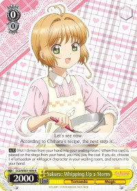 Sakura: Whipping Up a Storm (CCS/WX01-006 R) - Cardcaptor Sakura: Clear Card