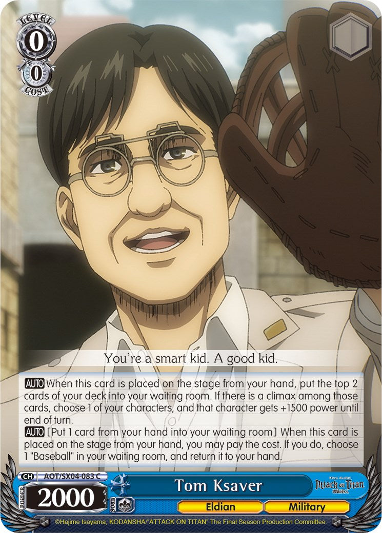 Tom Ksaver (AOT/SX04-083 C) - Attack On Titan: Final Season
