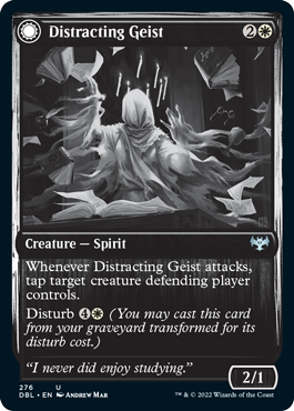 Distracting Geist // Clever Distraction (DBL-276) - Innistrad: Double Feature: (Double Faced Transform)