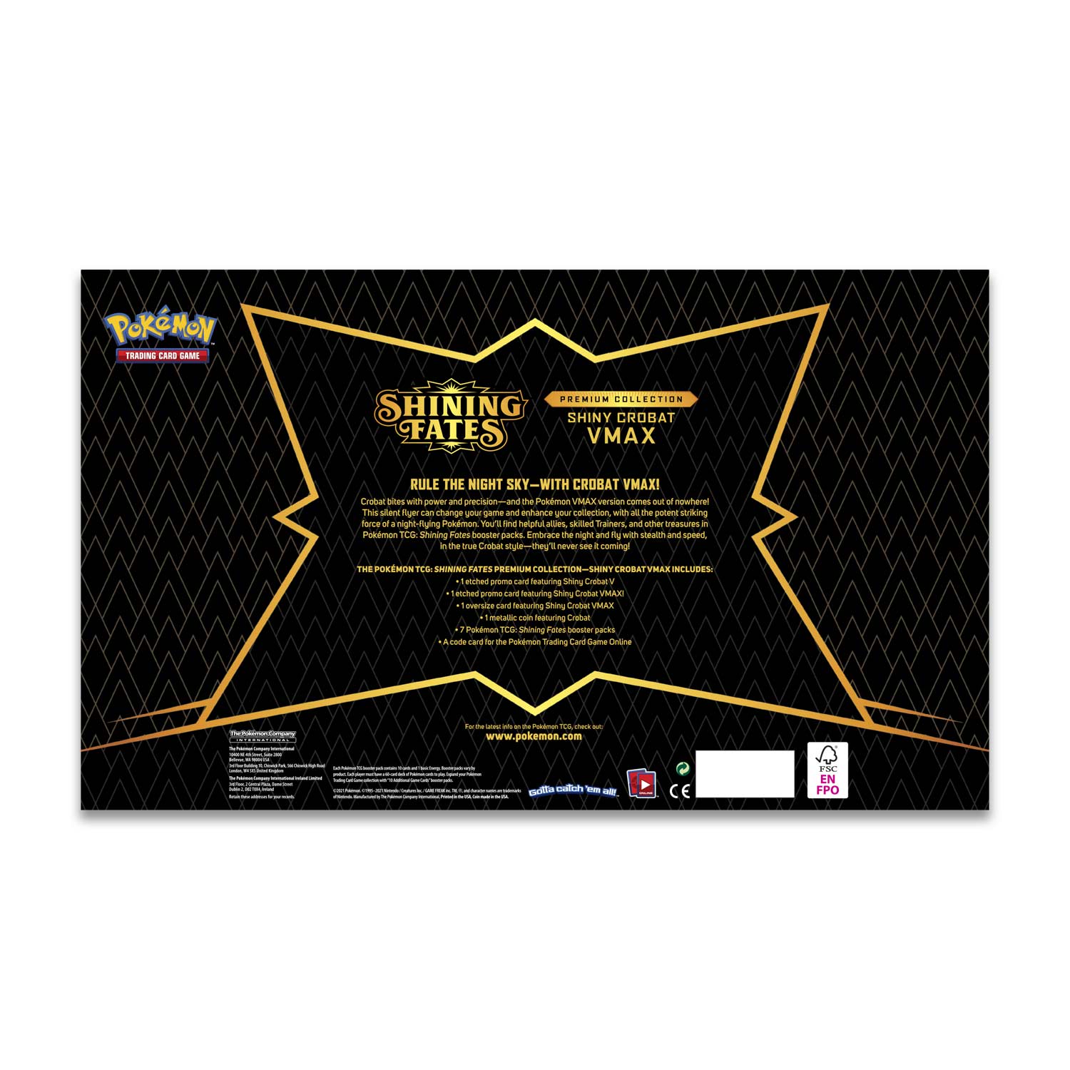 Shining Fates - Premium Collection (Shiny Crobat VMAX) (Scratch & Dent)