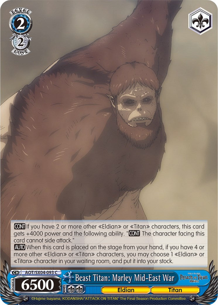 Beast Titan: Marley Mid-East War (AOT/SX04-093 C) - Attack On Titan: Final Season