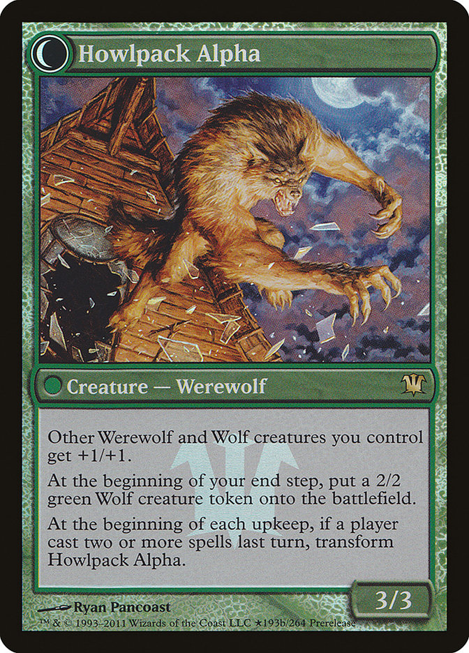 Mayor of Avabruck // Howlpack Alpha (PRE-193★) - Innistrad Promos: (Double Faced Transform) Foil