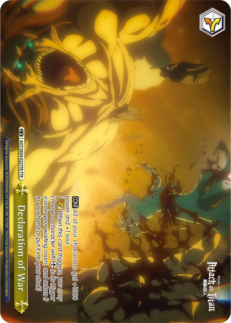 Declaration of War (TTR) (AOT/SX04-022TTR TTR) - Attack On Titan: Final Season