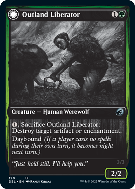 Outland Liberator // Frenzied Trapbreaker (DBL-190) - Innistrad: Double Feature: (Double Faced Transform)