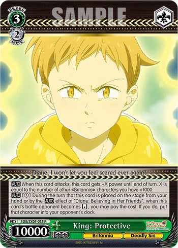 King: Protective (SDS/SX05-035 R) - The Seven Deadly Sins: Revival of The Commandments