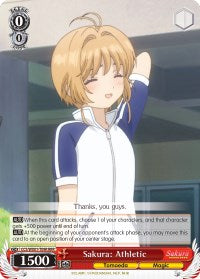 Sakura: Athletic (RRR) (CCS/WX01-T09R RRR) - Cardcaptor Sakura: Clear Card