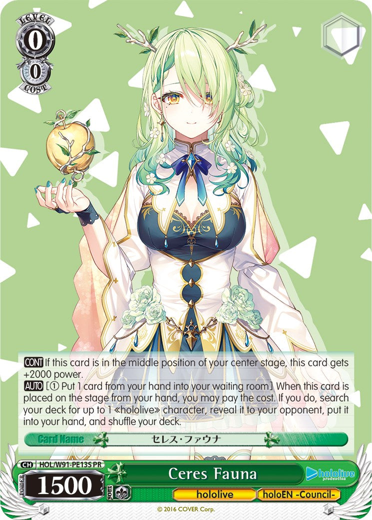 Ceres Fauna (Foil) (HOL/W91-PE13S PR) - hololive production