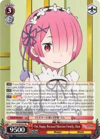 The Happy Roswaal Mansion Family, Ram (SR) (RZ/S55-E028S SR) - Re:ZERO Vol.2