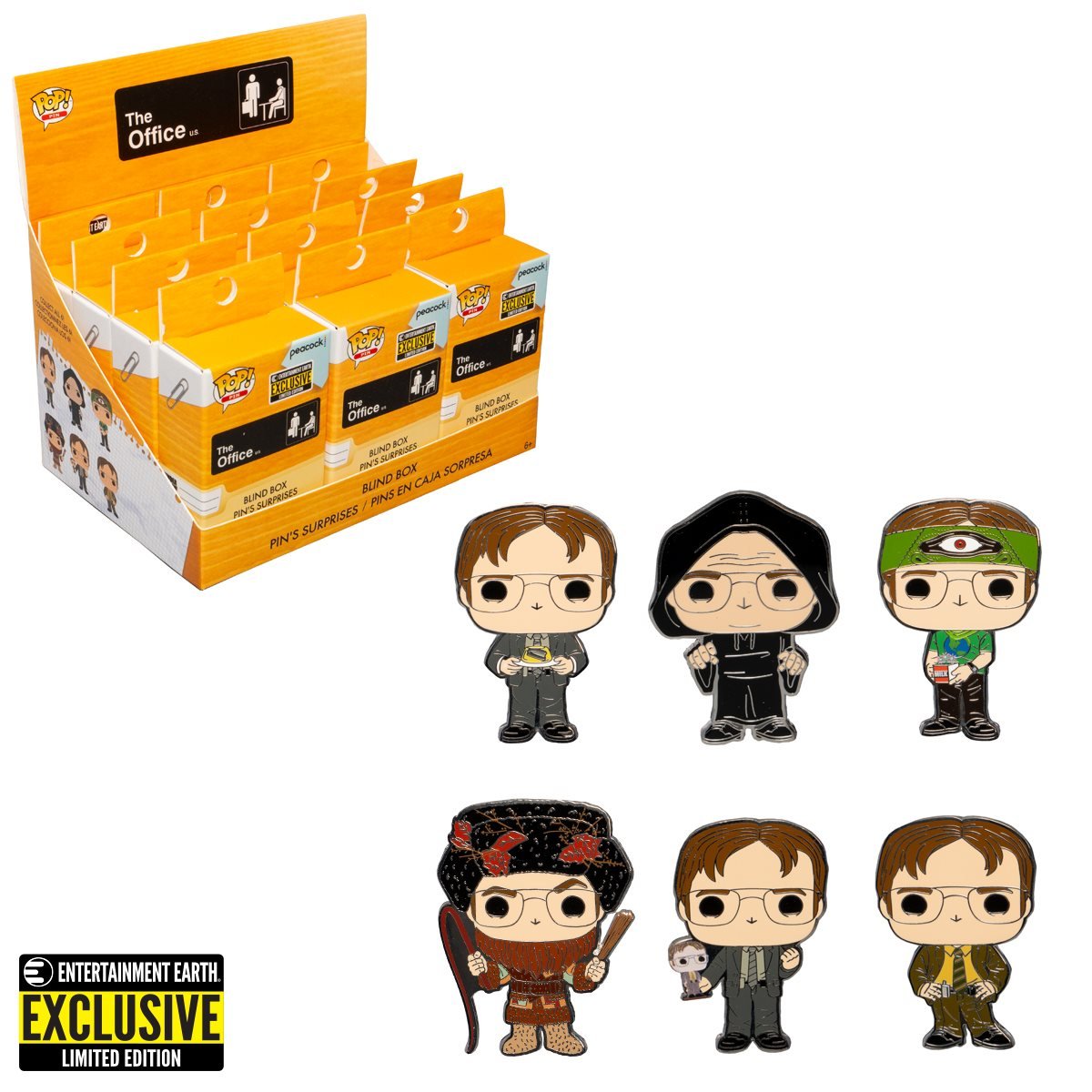 Funko Pin The Office: Dwight Schrute Disguises Blind-Box - Entertainment Earth Exclusive